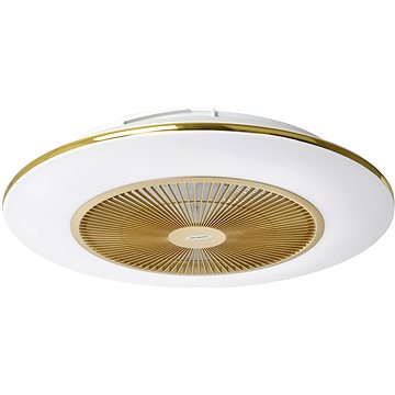 

Brilagi - LED Stmívatelné svítidlo s ventilátorem AURA LED / 38 W / 230V zlatá + DO