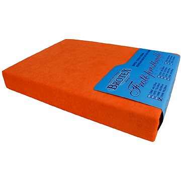 

Brotex Froté prostěradlo 90 × 200 cm, oranžové
