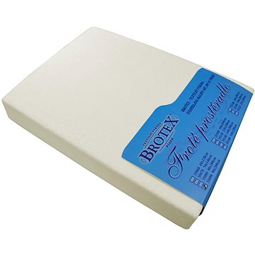 

Brotex Froté prostěradlo 120 × 200 cm, smetanové