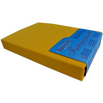 

Brotex Froté prostěradlo 90 × 200 cm, sytě žluté