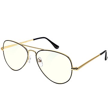 

GLASSA Blue Light Blocking Glasses PCG 09, dioptrie: +1.50 černo zlatá