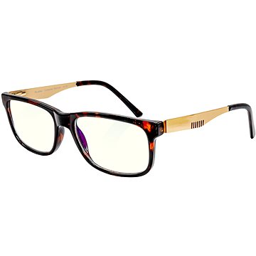

GLASSA, Blue Light Blocking Glasses PCG 02, +0,50 dio, hnědo zlaté