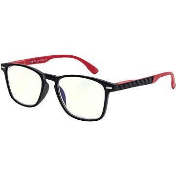 

GLASSA Blue Light Blocking Glasses PCG 029, +2,00 dio, černo červené