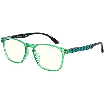 

GLASSA Blue Light Blocking Glasses PCG 029, +1,00 dio, černo zelené