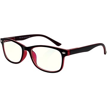 

GLASSA Blue Light Blocking Glasses PCG 030, +0,50 dio, černo červené