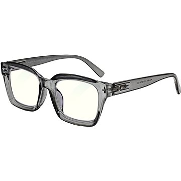 

GLASSA Blue Light Blocking Glasses PCG 014, +1,50 dio, šedé transparentní