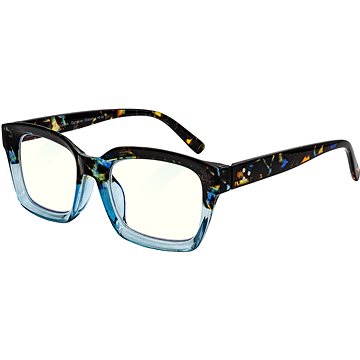 

GLASSA Blue Light Blocking Glasses PCG 014, +4,00 dio, modrý vzor