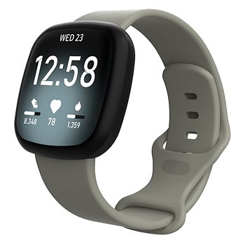 

BStrap Silicone pro Fitbit Versa 3 gray, velikost L