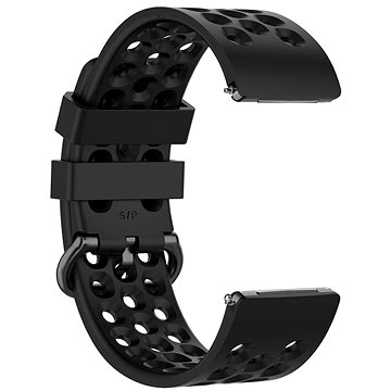 

BStrap Silicone pro Fitbit Versa / Versa 2 black, velikost L Pole