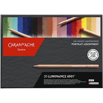 

CARAN D'ACHE Luminance 6901 20 barev hodných pro portrét