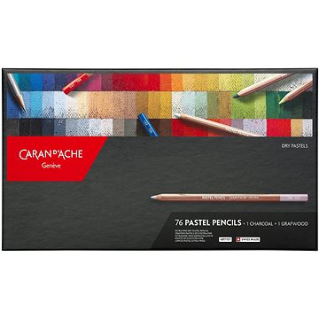 

CARAN D'ACHE Umělecké pastely v tužce 76 barev + 2 grafitové tužky