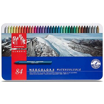 Caran D'ache Neocolor II 84 barev v kovovém boxu