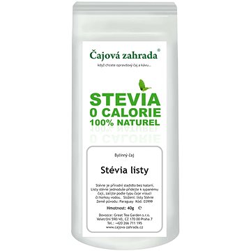 

Čajová zahrada Stévia listy