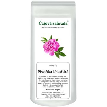 

Čajová zahrada Pivoňka lékařská