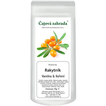 

Čajová zahrada - Rakytník & Vanilka & Koření - ovocný čaj, 90 g