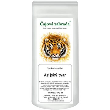 

Čajová zahrada - Asijský tygr - zelený ochucený čaj, 80 g
