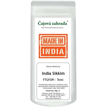 

Čajová zahrada - India Sikkim Temi Green - zelený čaj, 60 g
