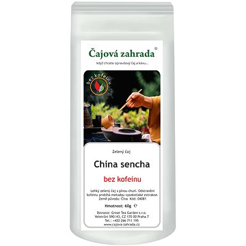 

Čajová zahrada - China Sencha - zelený čaj bez kofeinu, 60 g