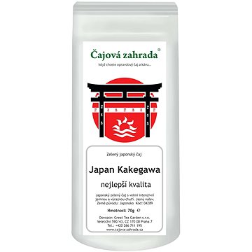 

Čajová zahrada - Japan Sencha Kakegawa - zelený čaj, 70 g