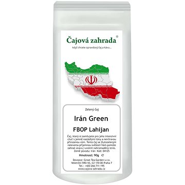 

Čajová zahrada - Irán Green Lahijan FBOP - zelený čaj, 90 g