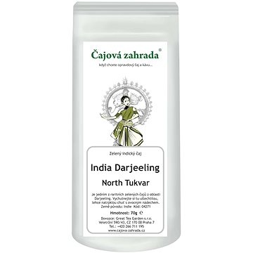

Čajová zahrada - India Darjeeling KGFOPI North Tukvar - zelený čaj, 70 g