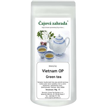 

Čajová zahrada - Vietnam OP Green - zelený čaj, 90 g