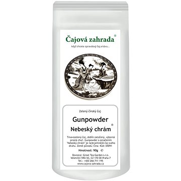 

Čajová zahrada - China Gunpowder Speciál - Nebeský chrám ® - zelený čaj, 500 g