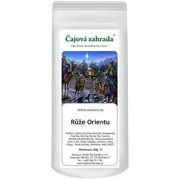 

Čajová zahrada - Růže Orientu - zelený ochucený čaj, 80 g