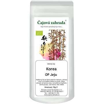 

Čajová zahrada - Korea OP Jeju - zelený čaj, 500 g