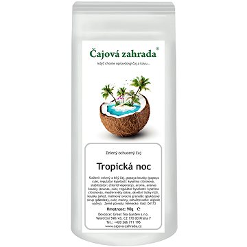 

Čajová zahrada - Tropická noc - zelený ochucený čaj, 500 g