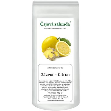 

Čajová zahrada - Zázvor & Citron - zelený ochucený čaj, 500 g
