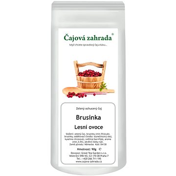 

Čajová zahrada - Brusinka & Lesní ovoce - zelený ochucený čaj, 500 g
