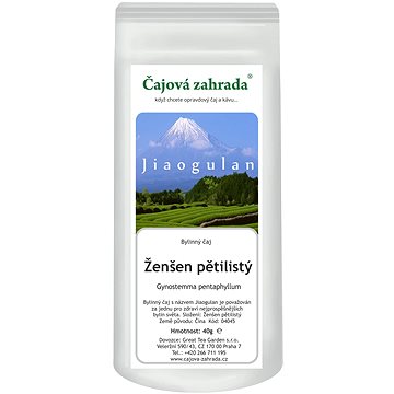 

Čajová zahrada - Jiaogulan - Ženšen pětilistý - bylinný čaj 40 g