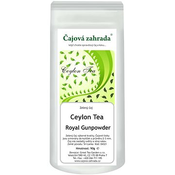 

Čajová zahrada - Ceylon Royal Gunpowder - zelený čaj, 90 g