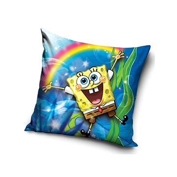 

Carbotex Povlak na polštářek Sponge Bob a Duha 40 × 40 cm
