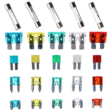 

Sixtol Sada nožových a skleněných automobilových pojistek Mechsnic Fuse Set 215
