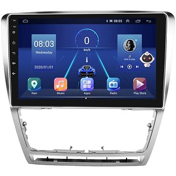 

HIZPO Autorádio Skoda Octavia 2, mk2, II 2004-2013, Android, stříbrné