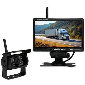 

Xtech electronics Bezdrátový digitální parkovací a couvací set XPZ-WD1, 12-24 V, 7" LCD + 1× kamera