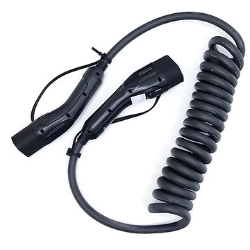 

Sectron Nabíjecí kabel spirálový - Type 2 / Type 2, 22 kW, 3 × 32 A, 400 V, 5 m
