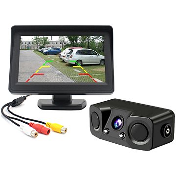 

Xtech electronics Parkovací a couvací set - LCD monitor 4,3" + AHD kamera se 2 senzory