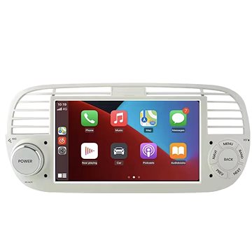 

Ossuret 7" Autorádio Fiat 500 2007-2015 GPS Navigace, WiFi, USB, Bluetooth CarPlay a Android Auto