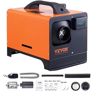 

Vevor Dieselový ohřívač vzduchu 5000 W 12V s dálkovým ovladačem a Bluetooth, Nezávislé topení