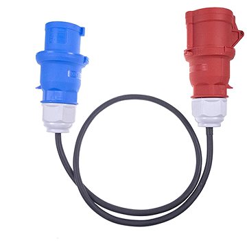 

SECTRON Redukce CEE 5pin 32 A - CEE 3pin (kempingová) 32 A 230V 1 m