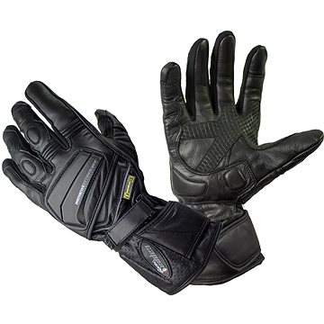 

Cappa Racing Rukavice moto Detroit kožené dlouhé černé 3 XL