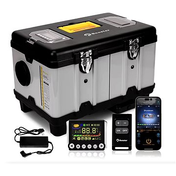 

Sunster 8 kW Toolbox Dieslový vzduchový ohřívač 12/24 V, 110-240 V, bluetooth