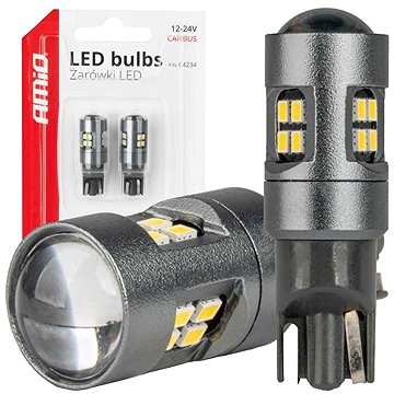 AMIO LED žárovky CANBUS 12V/24V 5W čiré, 2 ks