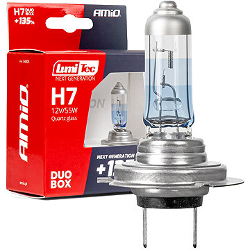 Amio krabička LumiTec H7 12 V 55 W PX26 +135 % 2 ks