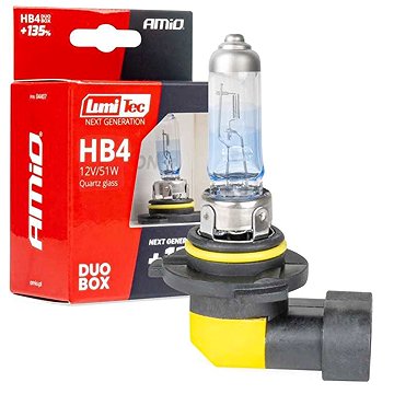 Amio LumiTec HB4 12V 51 W P22 + 135% 2k s