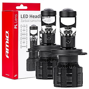 Amio Źárovnka LED H4 12V-24V projekční, 2 ks