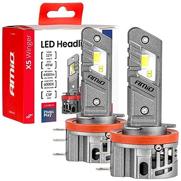AMIO LED žárovky H15 2200 LM X5 12V, 2 ks